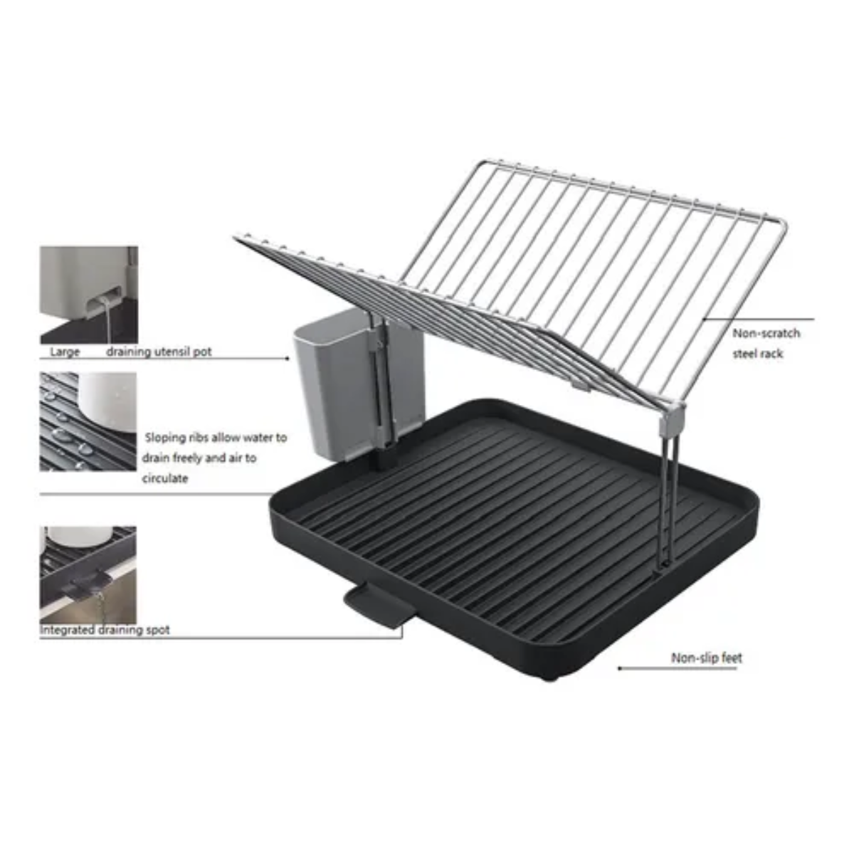 Miniatura 4 de Escurridor platero 2 niveles práctico